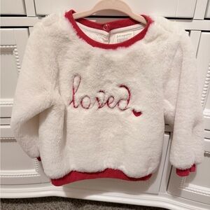 Loved Fuzzy Valentine Sweater 18M